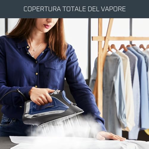 Rowenta DW4301D1 Access Steam Ferro da Stiro a Vapore, 2500W, 250 ml, Colpo Vapore 140 g/min, Piastra Microsteam in Acciaio Inox, Sistema Anticalcare, Punta di Precisione e Protezione Antigoccia - Immagine 4