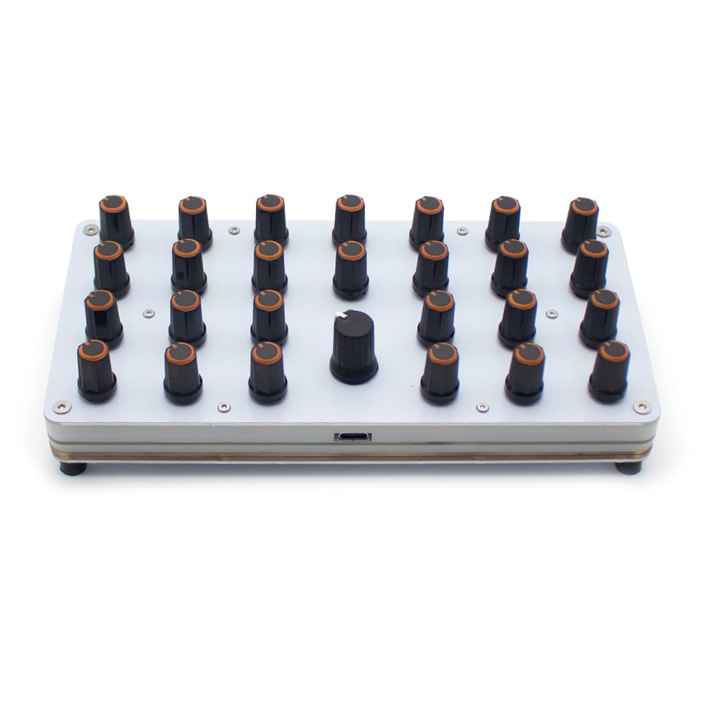 Toplionace Controlador Midi de 27 Botones con Mapeo CC Personalizado | Interfaz USB-C para Software de Producción Musical