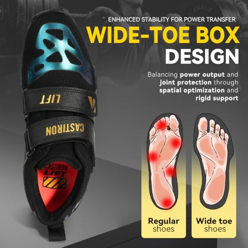 Image of Weightlifting Shoes, Powerlifting Shoes Gym Shoes for Crossfit Lifting Footwear, Weight Lifting Shoes for Heavy Lifting Deadlifting Weight Training, Squat Shoe for Men Women