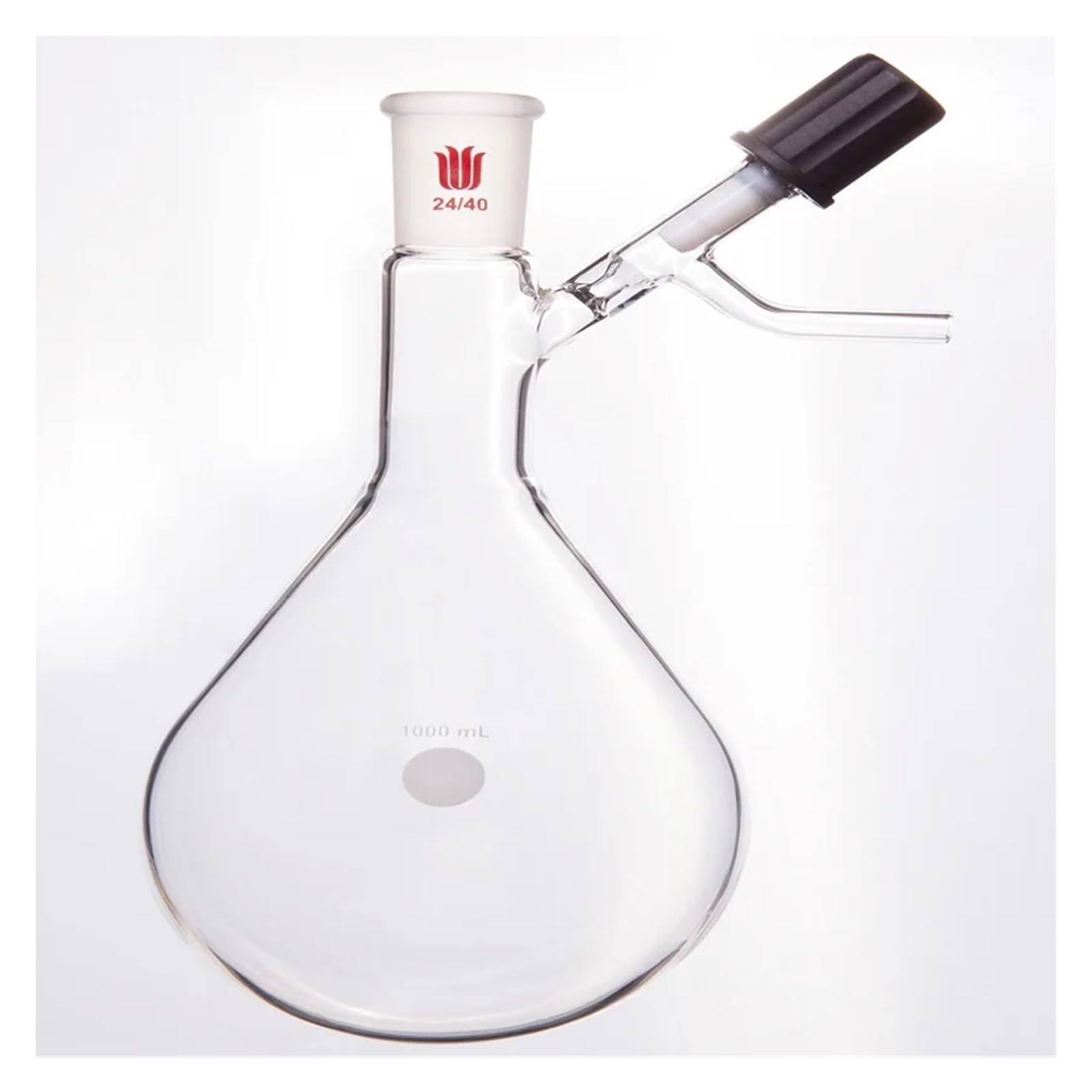 Reaktions-Auberginenflasche, 4-mm-Hochvakuum-PTFE-Ventil, KOLBEN, MODIFIZIERTES SCHLENK-Rohr, Borosilikatglaskolben, F90(100mL-F909100H)