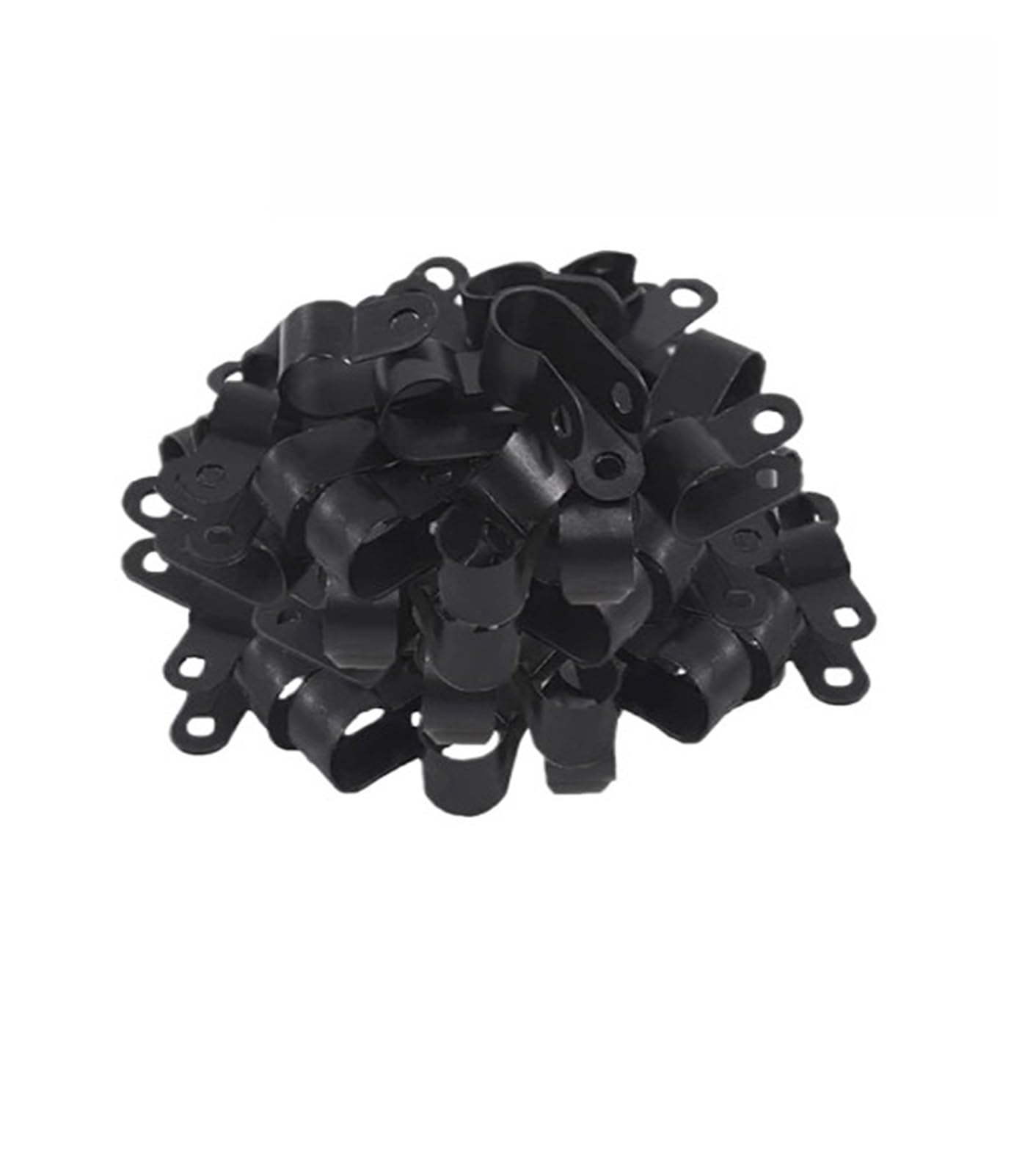 Dpnentv 12Mm 50Pcs Plastic Cable Clamp With Self-Tapping Screw Electrical Hose(12Mm)