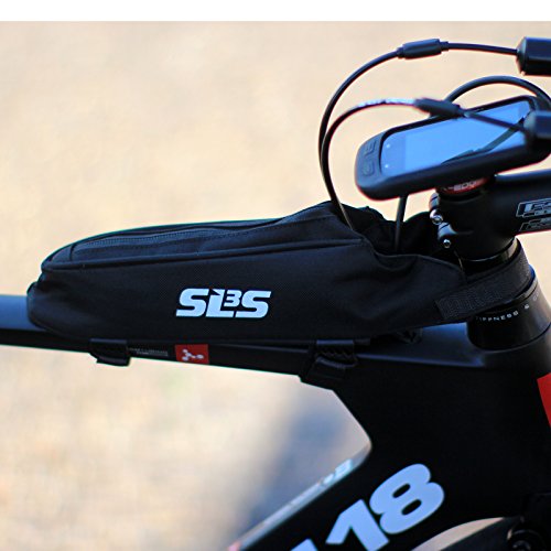 SLS3 Aero Top Tube Bag for Cycling - Small, Stable & Secure for TT and Triathlon Racing – Tri and Cycling Accessories - Premium Low Profile Design Reduces Drag - Custom Fit Bike Stem Bag (Black) - Image 9