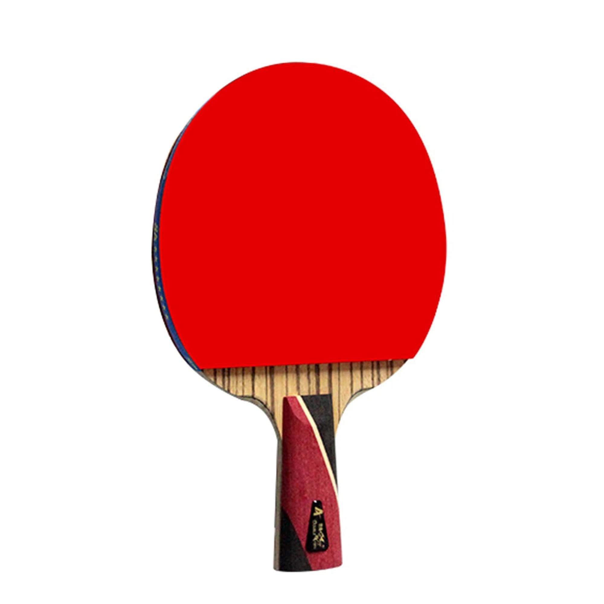 Set Di Racchette Da Ping Pong, Premium, Gomma Approvata ITTF for Tornei, Con Tecnologia In Fibra Carbonio/8 Stelle/Manico Lungo