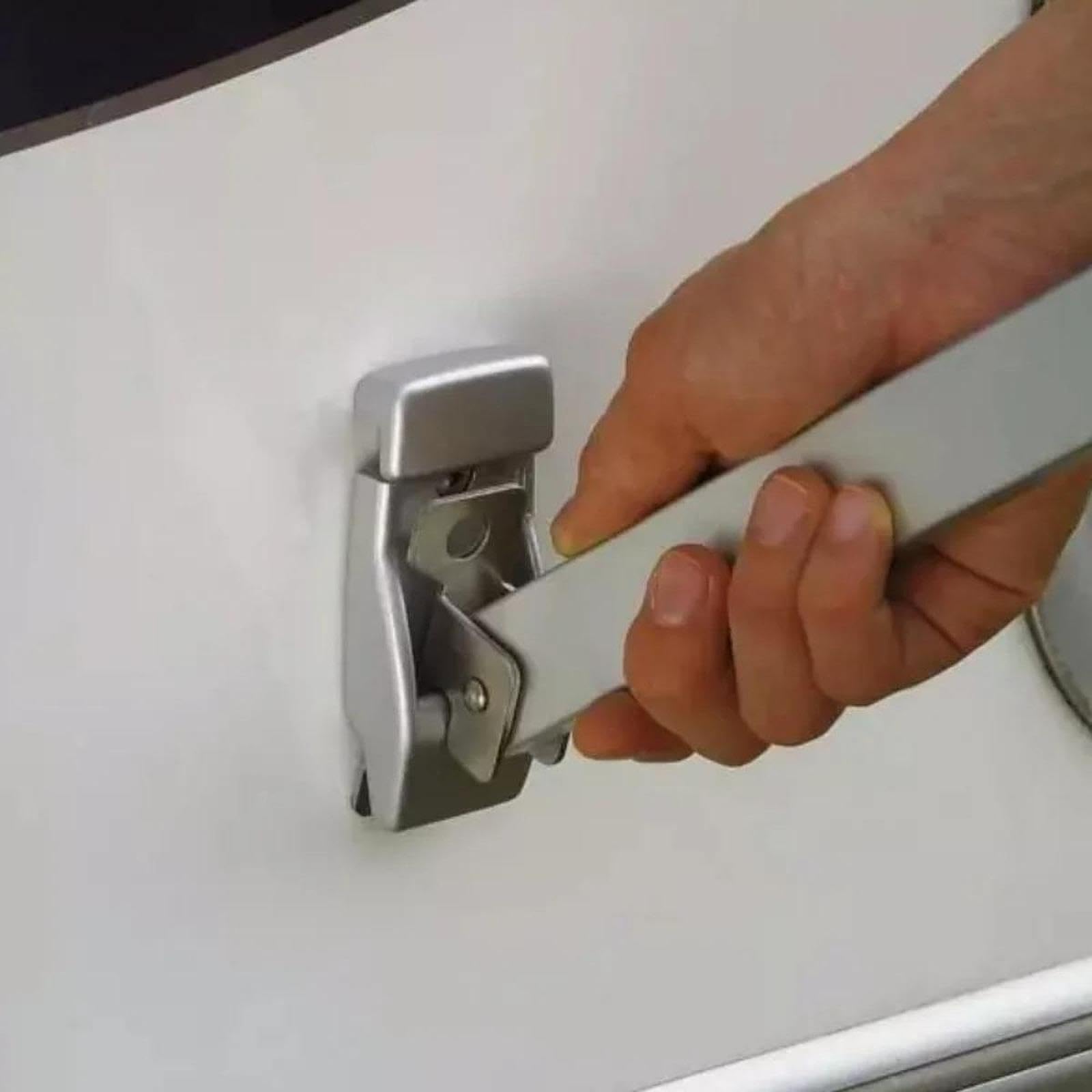 2 Stück Awning Leg Brackets Markisenbein Halterungen Zubehör Leicht Tragbar mit Widerstandsfähigem PP für Einfache Installation für Wohnmobil Urlaub O, Weiß