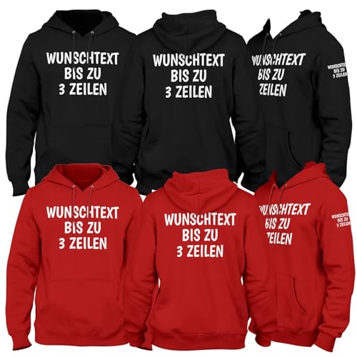 Viva Designs – Pullover Herren Damen - Geschenke für Männer Frauen Hoodie mit Wunschtext - Kapuzenpullover selber gestalten Personalisierte Geschenke - Lustige Sprüche auf den Pulli drucken Lassen