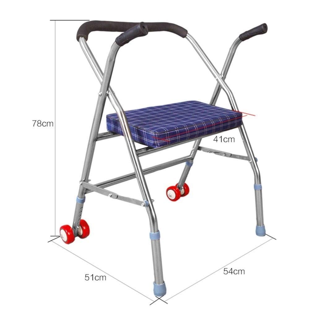 Walker Edelstahl Ältere Walker Mit Sitz Klapp Walker Home Multifunktions Trolley Geschenk Comfortable Anniversary