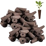 IXYHKB 100 Stücke Ersatz Zuchtschwämme, Wachstumsschwämme für Hydroponisches Anzuchtsystem Samenstarterhülsen Wurzelwachstum Schwammstecker für Hydroponic System Kompatibel Indoor Hydroponic System