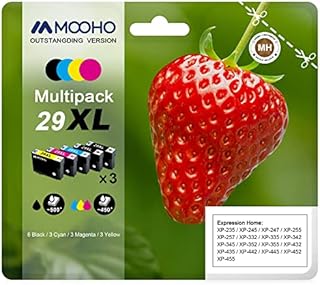 Mooho 29XL Ink Cartridges Compatible for Epson Expression Home XP-235 XP-240 XP-245 XP-332 XP-335 XP-342 XP-352 XP-355 XP-442 XP-452 (15Pack)