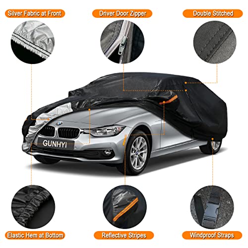 Image of GUNHYI 7 Layer SUV Car Cover Custom Fit BMW X5 (2007-2025) Waterproof All Weather, Heavy Duty Outdoor Snow Sun Rain Uv Protection (Ships from US Warehouse, Delivery 3-8 Days)