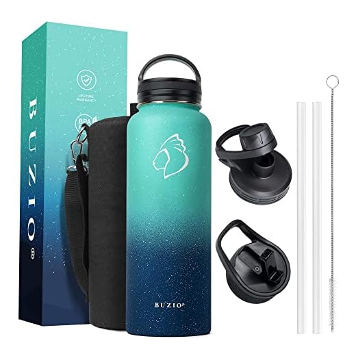 BUZIO Insulated 40 oz Water Bottle