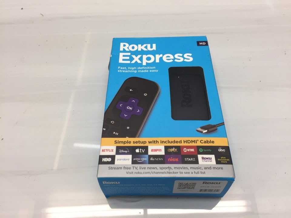 INTERWEB 3930R Replacement for Roku Express | HD Roku Streaming Device with Simple Remote (no TV Controls), Free & Live TV - Image 1 of 5