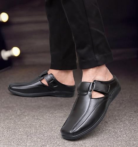 Image of BRUTE Leather Sandals for Men | Fisherman Sandals | Half Sandals
