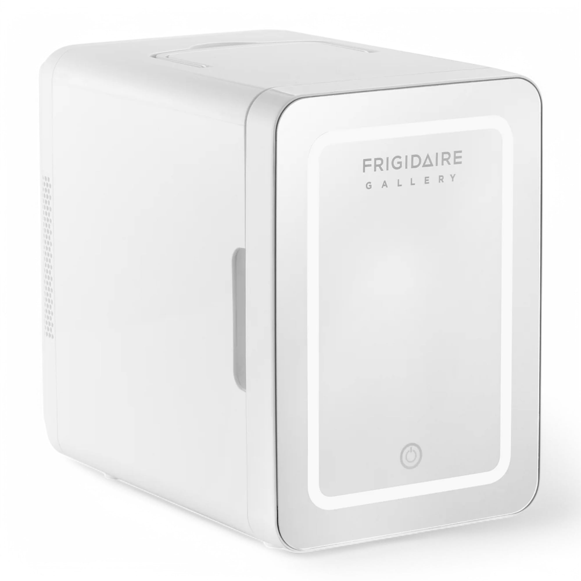 12 in. 1 cu. ft. 9-Can Beauty Light Up Mini Refrigerator in White