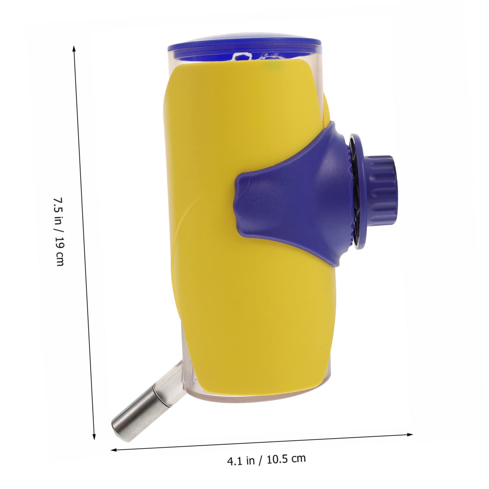 Sosoport Pet Water Dispenser Durable Water Feeder for Dogs Cats Easy Install Cage Mount Convenient Portable Water Bottle Yellow for Pet Owners