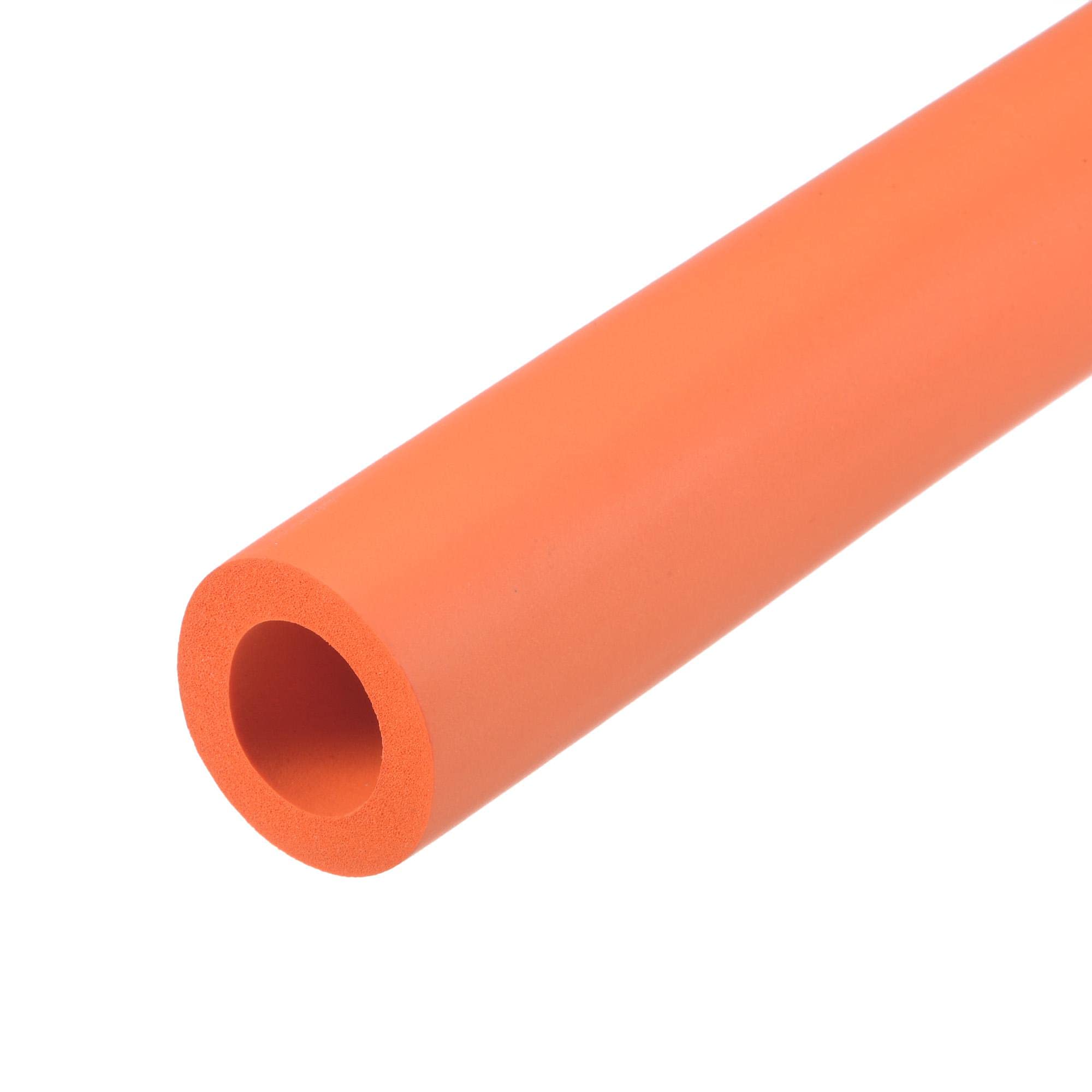 uxcell Foam Tubing for Handle Grip Support, 18mm ID 30mm OD 1m Length Orange