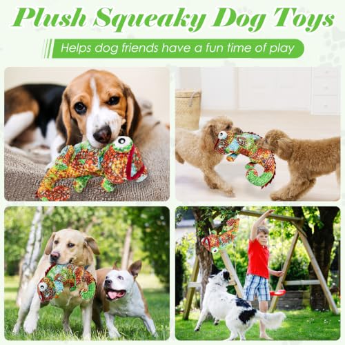 Image of Fuufome Squeaky Plush Dog Toys for Small, Medium, Large Breeds