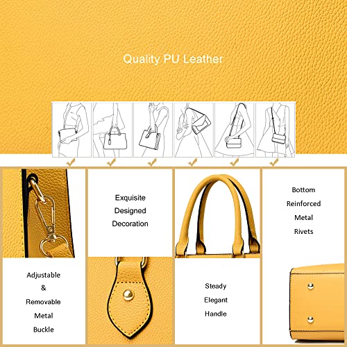 Image of CHICAROUSAL Crossbody Purses and Handbags for Women PU Leather Tote Top Handle Satchel Shoulder Bags