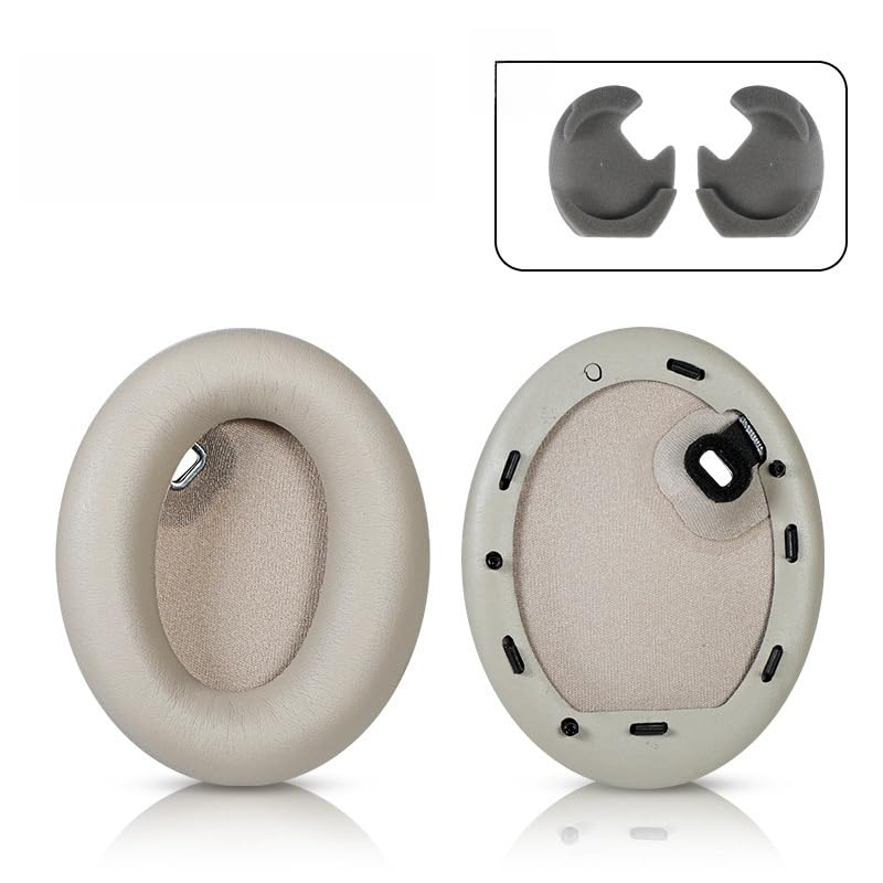 NUNUVV Nuovi Arrivi Sostuzione Cuscinetti Auricolari In Pelle Proteica Più Morbida Per Sony WH-CH500 / WH-CH510 Paraorecchie Per Cuffie Vestibilà Perfetta - Foto 3