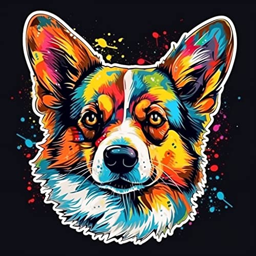 Image of Yoonek Graphics Welsh Corgi Welsh Corgi Dog Vinyl Decal Sticker for Car, Laptop, Tumbler, More. #009926-8