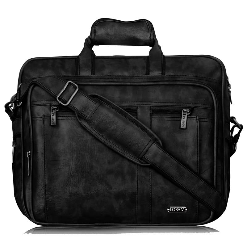 lorem 28L Faux Leather Messenger Bag For Men-UF-picture-36
