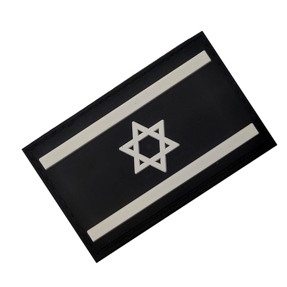 Israelische Flagge Aufnäher Reflektierend – Ca. 8x5 Cm, Mit Klett, Für Kleidung & Taschen