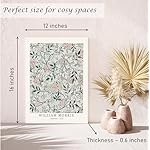 Induslyfe Framed Sage Green Vintage Wall Art Canvas Decor Set of 3, Matisse Wall Art Prints Posters Mid Century Modern Art, Aesthetic Floral Botanical wall art for bedroom, living room, bathroom 12x16 - Image 4