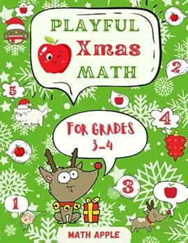 Paperback Playful Xmas Math: For grades 3-4 Book