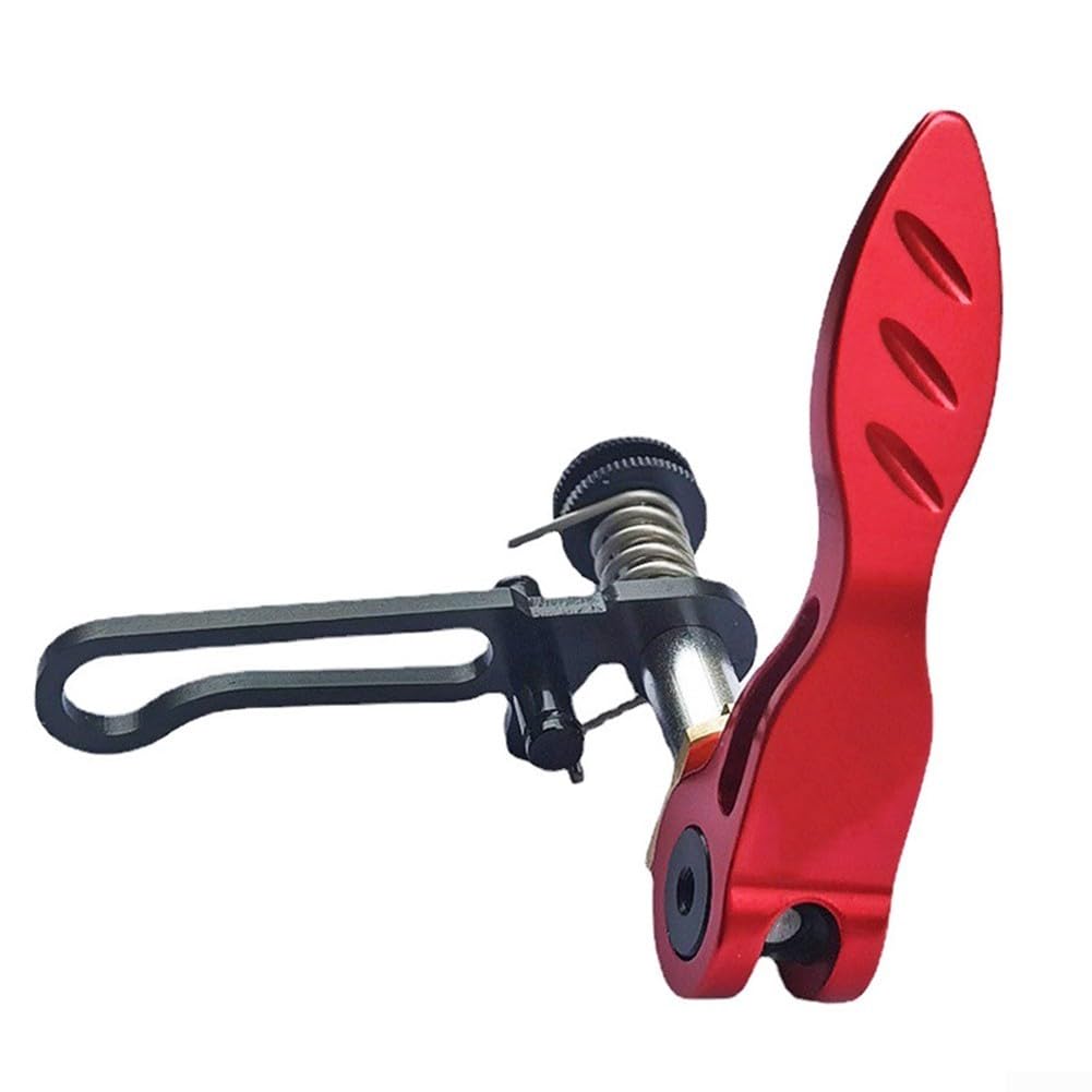 Folding Bike Seatpost Clamp for Brompton with Aluminium Alloy Build, Lightweight, Screw Lever Lock for Firm Saddle Post Fixing and Quick Release Feature (Red)
