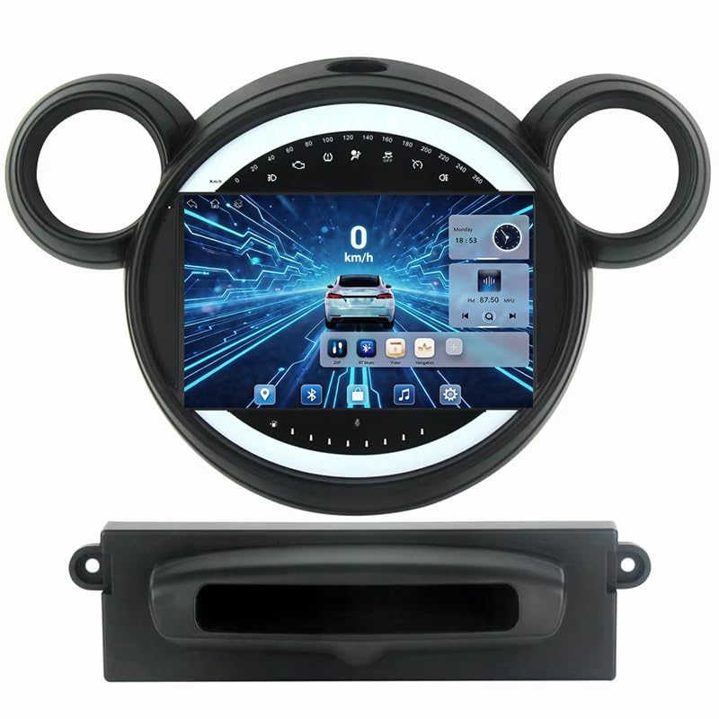 Écran Tactile 9'' Android pour BMW Mini 2010-2016 lecteur de voiture haute performance 8Core