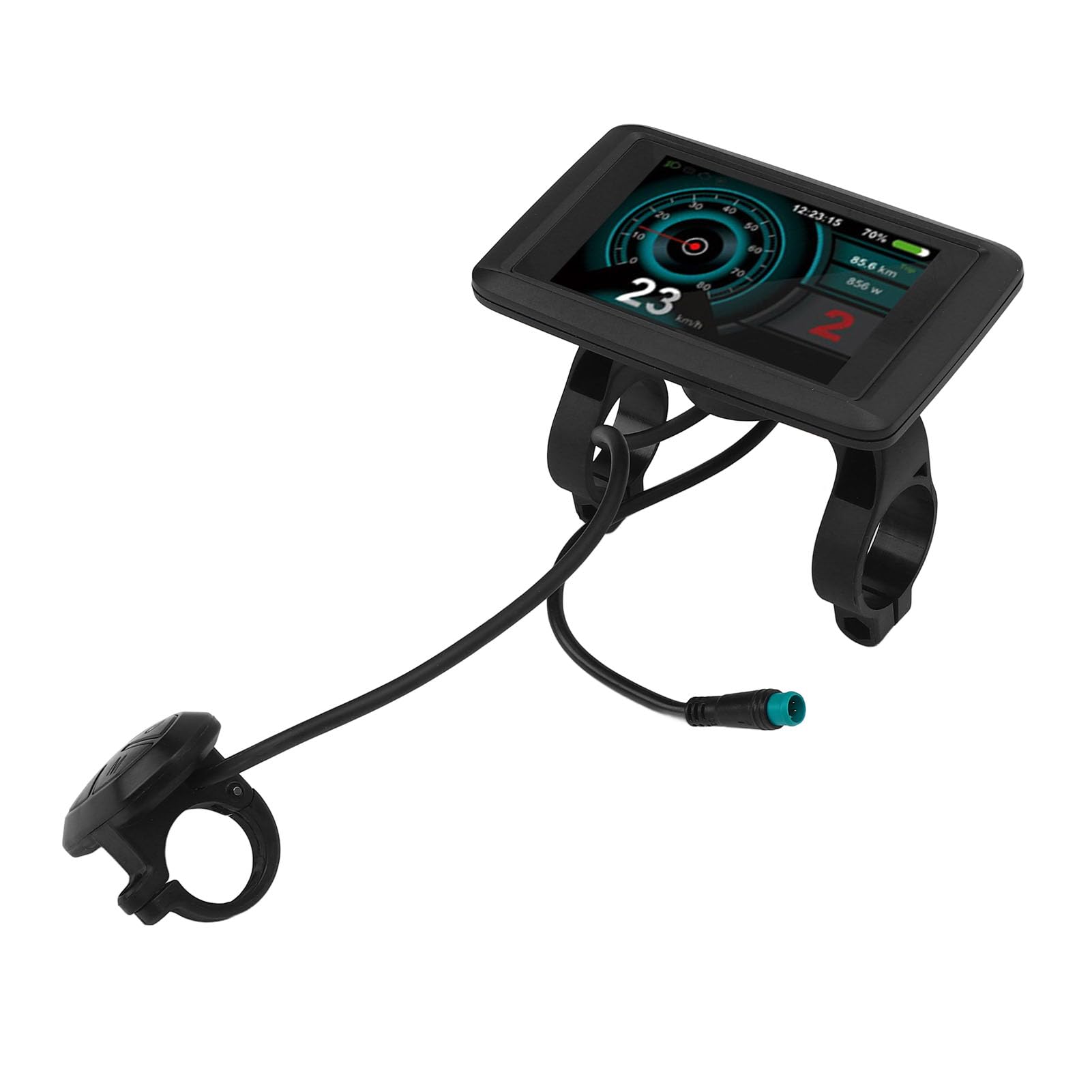 Electric Bike LCD Display Meter High Definition USB Charging Smart Chip Control Panel for Electric Scooters ABS Material 3.5 Inch Color Screen