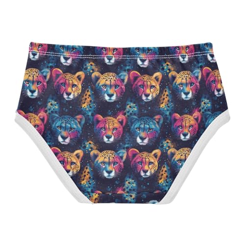 Girls Underwear Soft Cotton Cheetah Animal Kids Panties in Sizes 2/3t, 4t, 5t, 6 and 82
