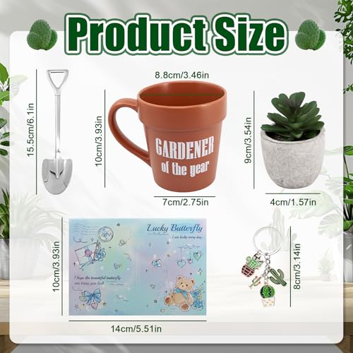 Set de taza de café Jardinería Phitihui con cuchara pala miniatura 2