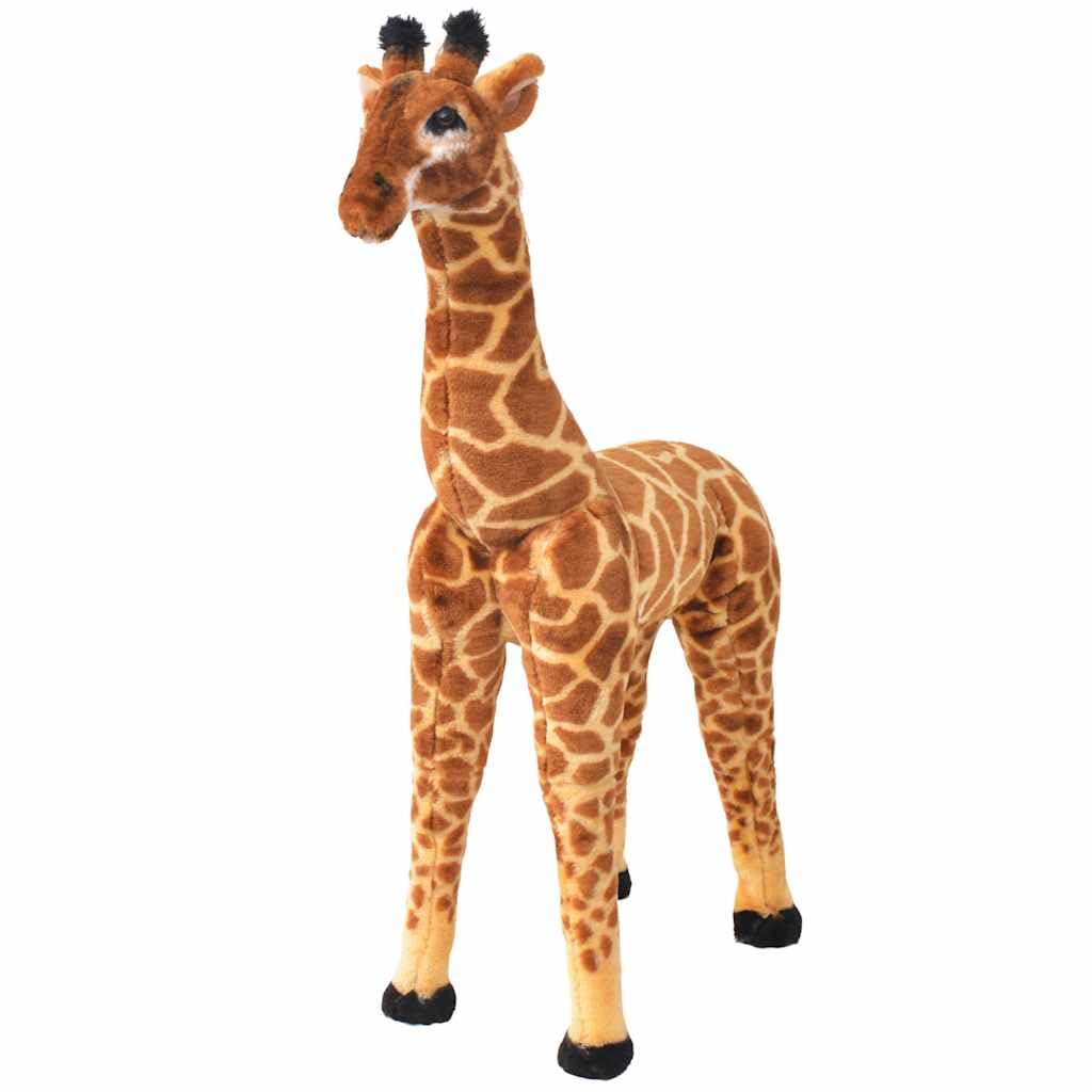 Mangloder Plüschtier Giraffe Stehend Braun Gelb XXL Kuscheltier Kinderspielzeug Weich und Strapazierfähig für Kinder ab 36 Monaten, Geschenk, Kinderzimmer, Reisebegleiter