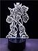 Produktbild olwonow Fashion Transformers Shaped 3D Tischlampe LED USB Kinderzimmer Nacht Home Multicolor Dekorative Beleuchtung Kabel Junge Jungen Geschenke