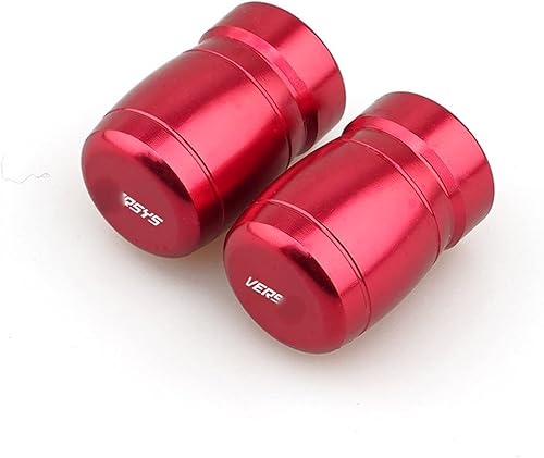 Modified Wheel Parts for K&awasaki for Versys 650 1000 X300 2008-2021 Motorcycle Suitable Wheel Tyre Valve Caps Airtight Covers (Color Red)