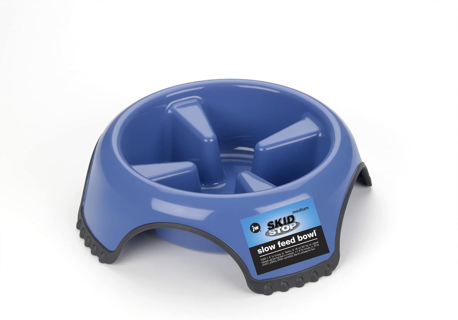 JW Skid Stop Slow Feed Bowl – Medium (Color May Vary)