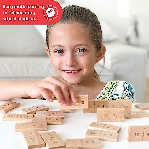 SCHMETTERLINE Maths Domino _ Calculating Learning with Fun _ Funny Arithmetic Game from 6 Years for 1st Class Primary School (Calculating up to 20) - Image 2
