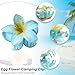 6Pcs Hawaiian Flower Hair Clips, Nonslip Strong Hold For Women,Large Hair Claw Clips for Thick Hair,Plumeria Big Cute Dasiy Hair Clips Beach Hair Accessories