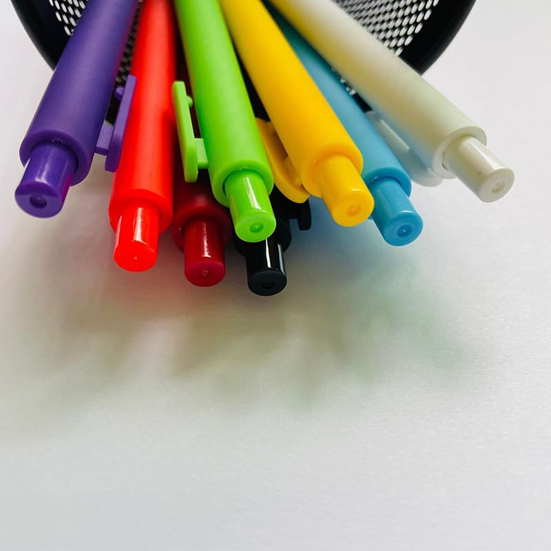 Penna a sfera in plastica | Scrittura multicolore for ufficio e scuola: 100 unità