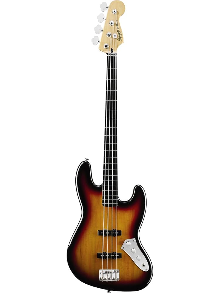 【10439】 Squier Fretless Jazz Bass Squier by Fender Vintage Modified Jazz Bass, Fretless, 3