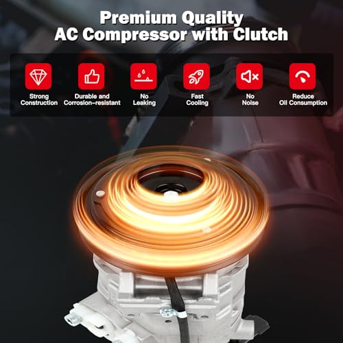 Image of Air Conditioning Compressor for Chrysler 300 Pacifica 3.5L 4.0L 2007-2010