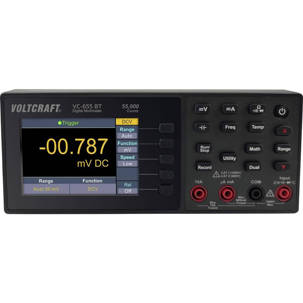 VOLTCRAFT VC-655 BT Tisch-Multimeter digital CAT I 1000 V, CAT II 600 V Anzeige (Counts): 55000