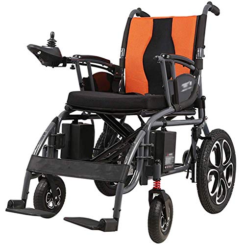 Portable And Comfortable Lightweight Lntelligent Folding Carry Adult Electric Wheelchairs Power Chairs For Disabled With ; Joystick Dual Function Heavy Duty Power Wheelchair Electric Power Or Manual W #TOP25