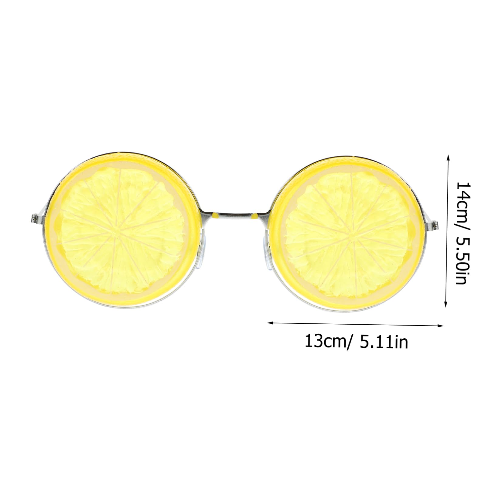 Garneck 2pcs Party Glasses Beach Photo Booth Eyeglasses Retro Funny Glasses Lemon Eyeglasses Rave Glasses Novelty Glasses Shaped Photo Ornaments Lemon Glasses Yellow