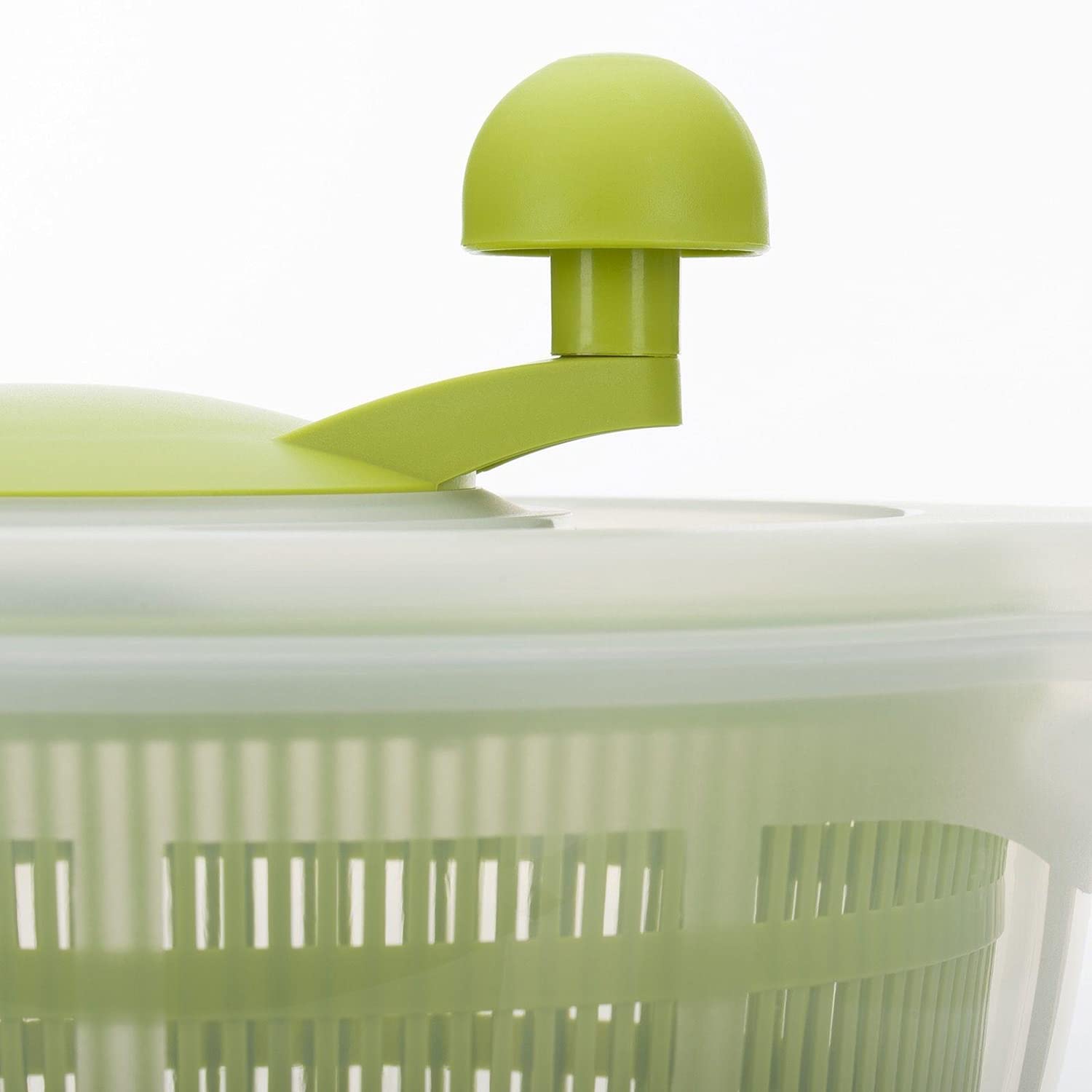 Westmark Ensaladera, Capacidad: 5 litros, ø 26 cm, Plástico, Sin BPA, Fortuna, Color: transparente/verde,243222E1