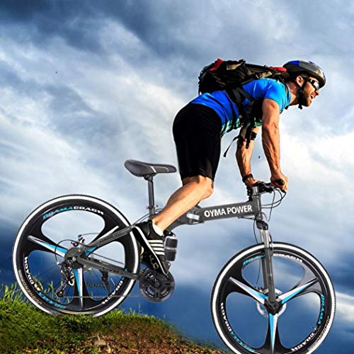 image for YOG (US in Stock) 26in Folding Mountain Bike Full Suspension Road Bike