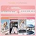 Weighted Keyboard Piano 88 Keys TERENCE V50 Foldable 88 Key Weighted Keyboard with 2 * 15W Speakers,Touch-Sensitive Panel,Video&Audio Recording, Headphone,MIDI,Pedal Support for Beginners&Pros(Pink)