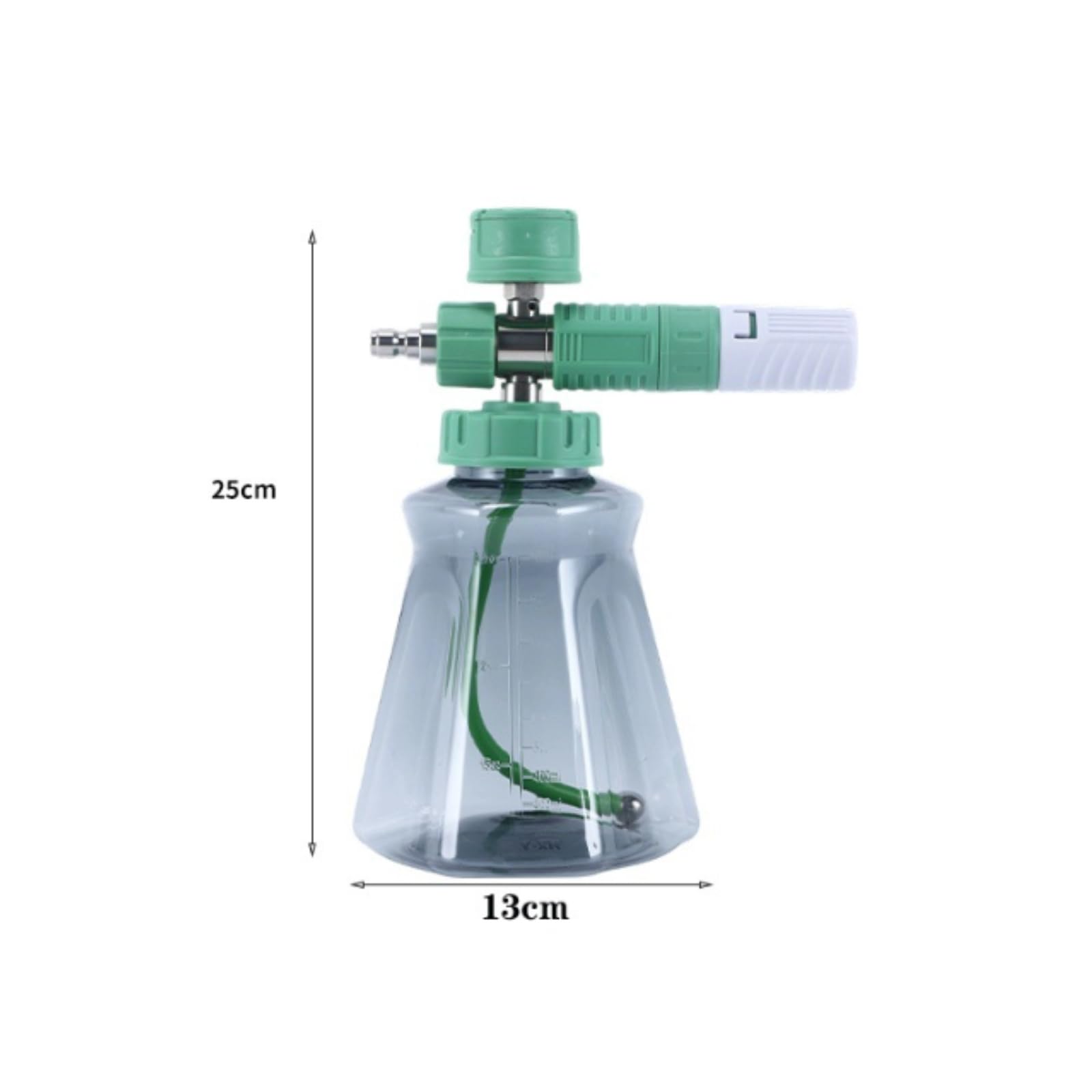 Schaumsprühflasche mit Edelstahlkammer intensiver Schaum Schaumsprüher mit austauschbarem Schaumnetz leicht nachfüllbar Druck-Schaumsprüher