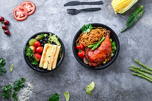 Glotoch Meal Prep Container 10 Pack, Disposable Food Containers With Lids, Durable To Go Containers, Take Out Bowls For Takeout, Salad Container, Microwave Safe, Bpa-Free, Stackable - 16 Oz #TOP1