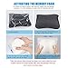 Aukee Car Headrest Pillow with Genuine Leather Cover Memory Foam Neck Cushion for Driving Home Office Black (Pack of 2)